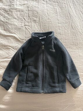 Columbia Black Full-Zip Sherpa Fleece Jacket infant